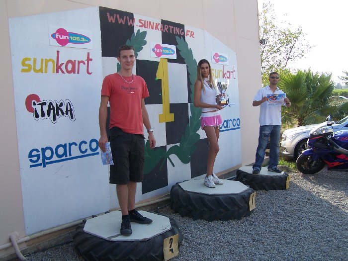 le podium de la course