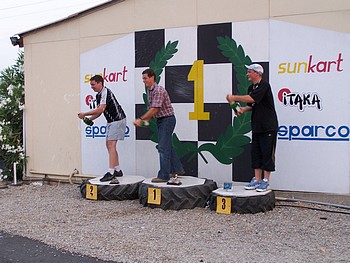 le podium de la course